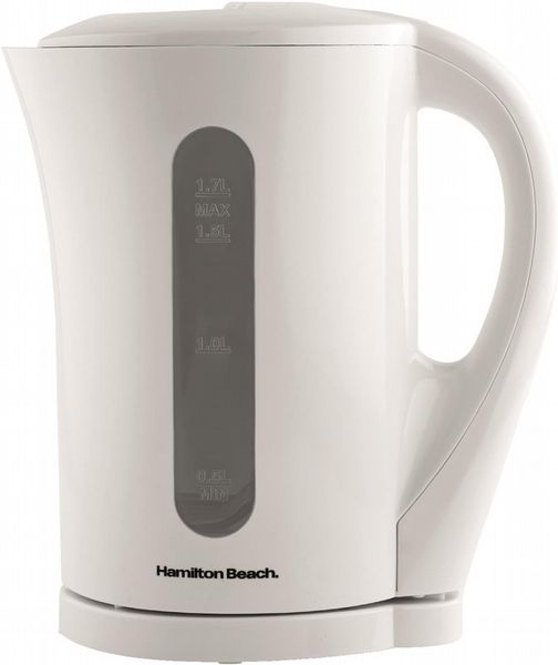 Hamilton Beach Essential Plastic Kettle White Open Box