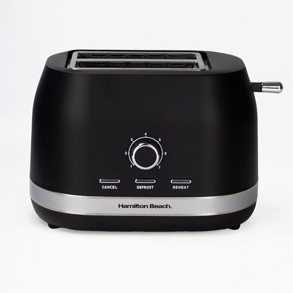 Hamilton Beach Ella 2 Slice Toaster Matte Black Open Box