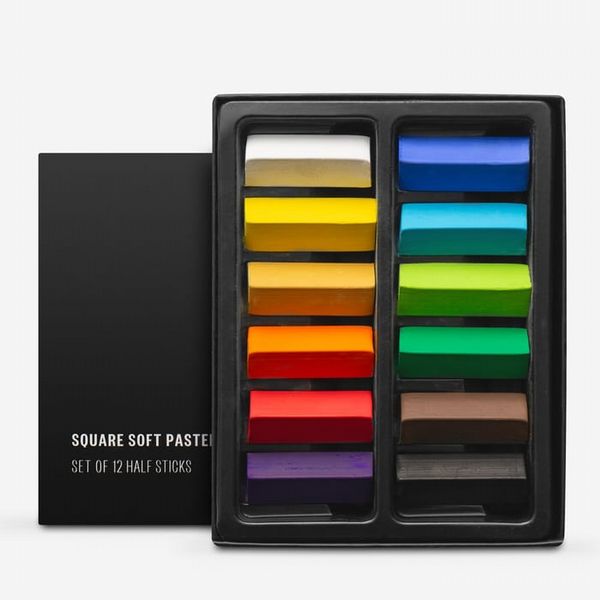 Jackson's : Square Soft Pastels : Half Stick : Set of 12
