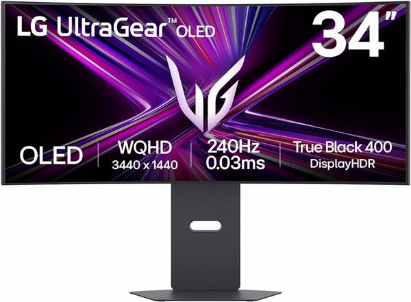 LG UltraGear 34GX900A-B 34-inch Curved OLED QHD 240Hz Gaming Monitor